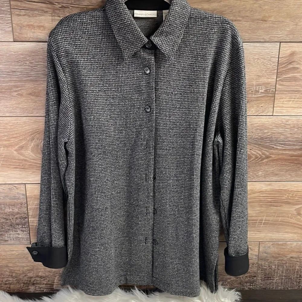 Draper’s and Damon ‘s Ladies Black Blazer Jacket, Size L, Black